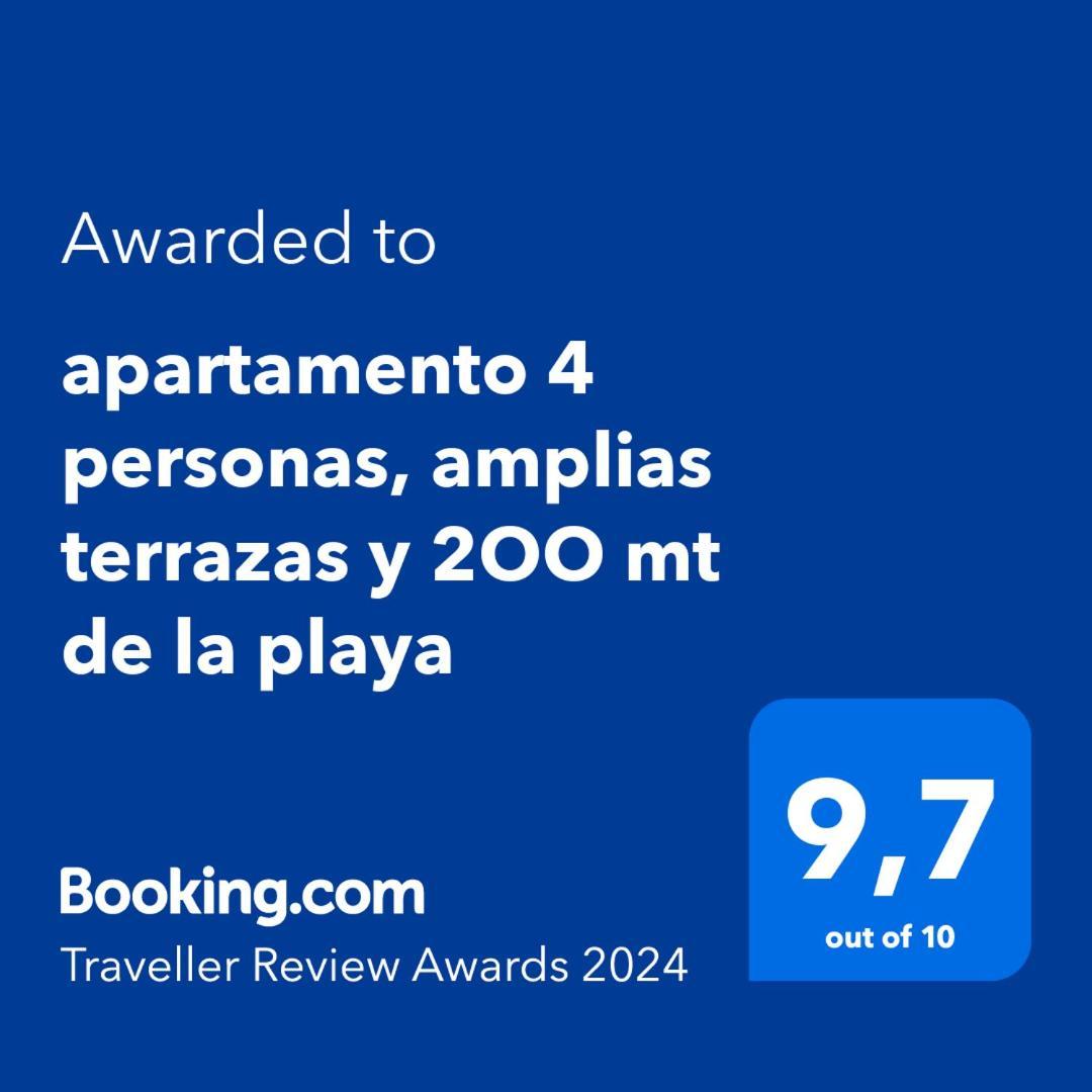 Apartamento 4 Personas, Amplias Terrazas Y 2Oo Mt De La Playa Дения Екстериор снимка